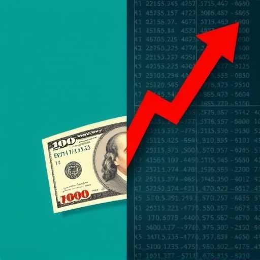 Visualización abstracta del efecto de la inflación en el poder adquisitivo con moneda mexicana y gráficas de tendencia