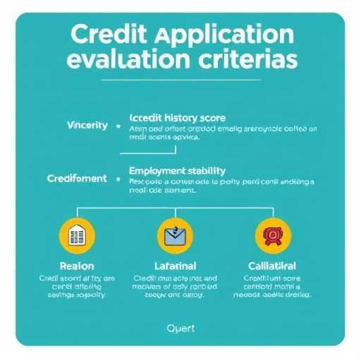 Infografía mostrando los criterios de evaluación que utilizan los bancos al revisar solicitudes de crédito